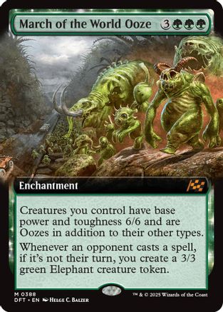 March of the World Ooze (Extended Art) (DFT-388) (Foil)
