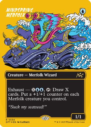Mindspring Merfolk (Borderless) (First-Place Foil) (DFT-534)