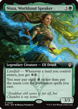 Nissa, Worldsoul Speaker (Extended Art) (DRC-029)