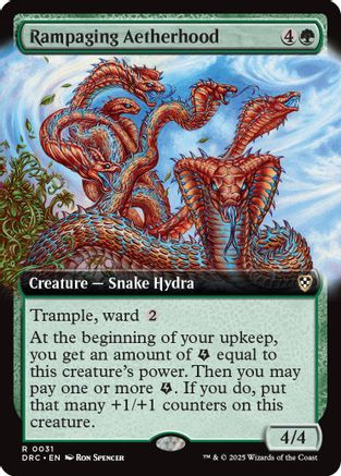 Rampaging Aetherhood (Extended Art) (DRC-031)