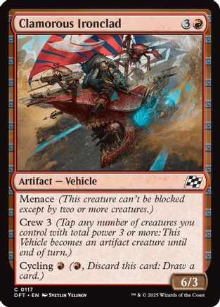 Clamorous Ironclad (DFT-117) (Foil)