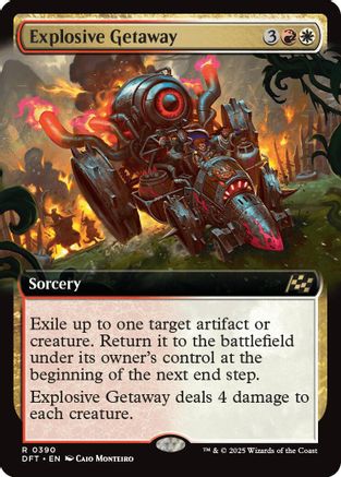 Explosive Getaway (Extended Art) (DFT-390) (Foil)
