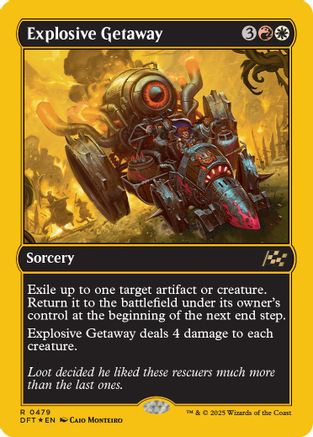 Explosive Getaway (First-Place Foil) (DFT-479)