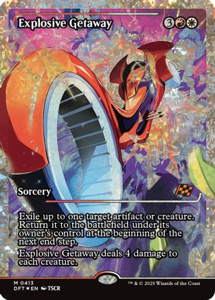 Explosive Getaway (Showcase) (Fracture Foil) (DFT-413) (Foil)