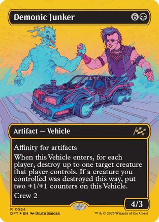 Demonic Junker (Borderless) (First-Place Foil) (DFT-524)