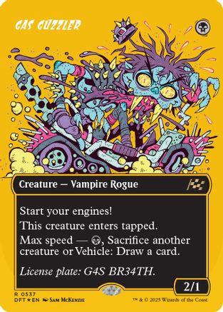 Gas Guzzler (Borderless) (First-Place Foil) (DFT-537) (Foil)