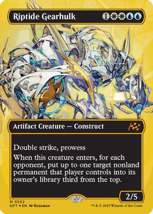 Riptide Gearhulk (Borderless) (First-Place Foil) (DFT-552)