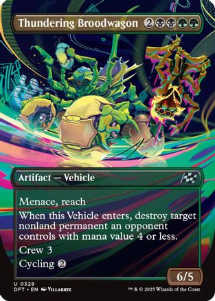 Thundering Broodwagon (Borderless) (DFT-328) (Foil)