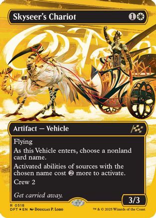 Skyseer's Chariot (Borderless) (First-Place Foil) (DFT-518)