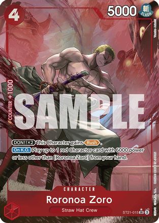 Roronoa Zoro (Parallel) (ST21-015) (Foil)