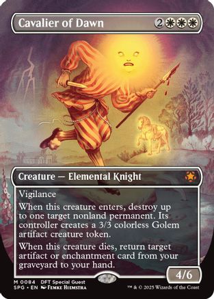 Cavalier of Dawn (Borderless) (SPG-084) (Foil)