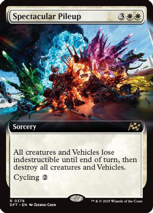Spectacular Pileup (Extended Art) (DFT-378) (Foil)
