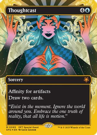 Thoughtcast (Borderless) (First-Place Foil) (SPG-095) (Foil)