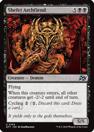 Shefet Archfiend (DFT-104)