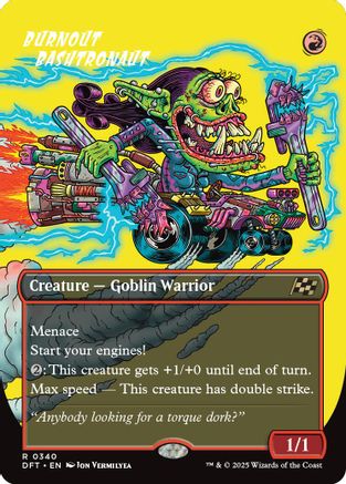 Burnout Bashtronaut (Borderless) (DFT-340) (Foil)
