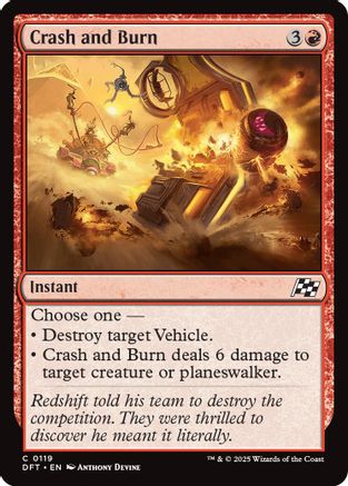 Crash and Burn (DFT-119) (Foil)