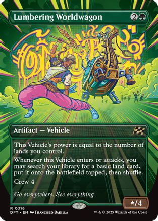 Lumbering Worldwagon (Borderless) (DFT-316) (Foil)