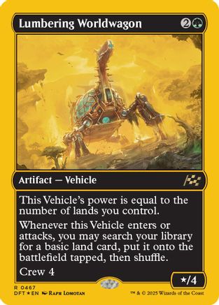 Lumbering Worldwagon (First-Place Foil) (DFT-467)