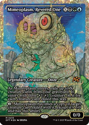 Mimeoplasm, Revered One (Showcase) (Fracture Foil) (DFT-415) (Foil)