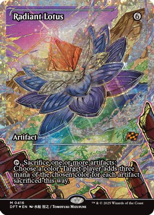 Radiant Lotus (Showcase) (Fracture Foil) (DFT-416) (Foil)