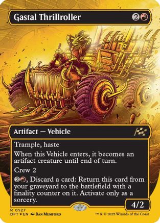 Gastal Thrillroller (Borderless) (First-Place Foil) (DFT-527)