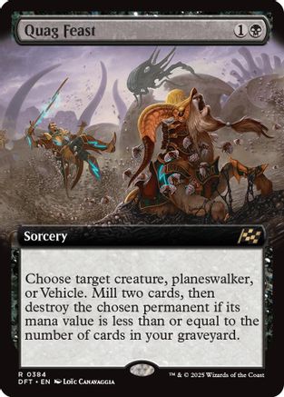 Quag Feast (Extended Art) (DFT-384) (Foil)