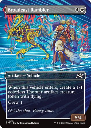 Broadcast Rambler (Borderless) (DFT-293) (Foil)