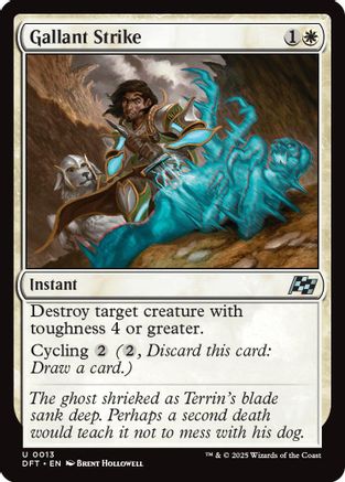 Gallant Strike (DFT-013) (Foil)
