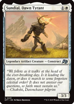 Sundial, Dawn Tyrant (DFT-031) (Foil)