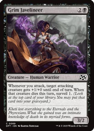 Grim Javelineer (DFT-089) (Foil)