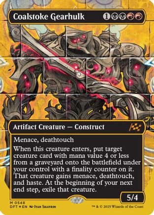 Coalstoke Gearhulk (Borderless) (First-Place Foil) (DFT-548)