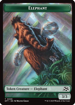 Elephant // Zombie (0003) Double-Sided Token (DFT-6 // 3)