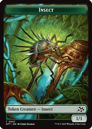 Insect // Elephant Double-Sided Token (DFT-7 // 6) (Foil)