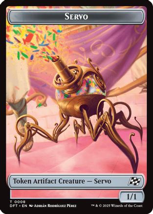 Servo // Thopter (0009) Double-Sided Token (DFT-8 // 9) (Foil)