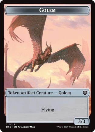 Golem (0013) // Nalaar Aetherjet Double-Sided Token (DRC-13 // 16)