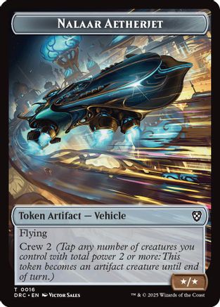 Nalaar Aetherjet // Treasure Double-Sided Token (DRC-16 // 11)