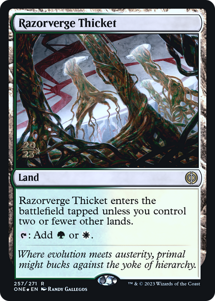 Razorverge Thicket (PRE-257S) (Foil)