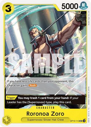 Roronoa Zoro (113) (OP10-113)