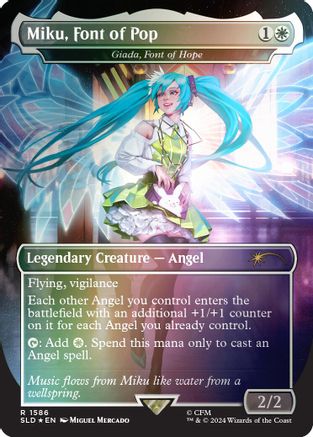 Miku, Font of Pop - Giada, Font of Hope (Rainbow Foil) (SLD-1586)