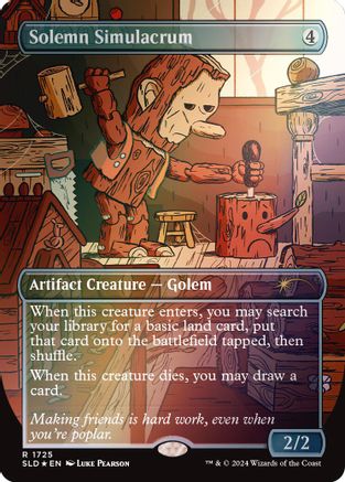 Solemn Simulacrum (1725) (Rainbow Foil) (SLD-1725)