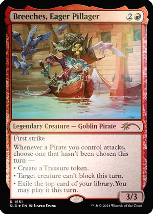 Breeches, Eager Pillager (Rainbow Foil) (SLD-1551)