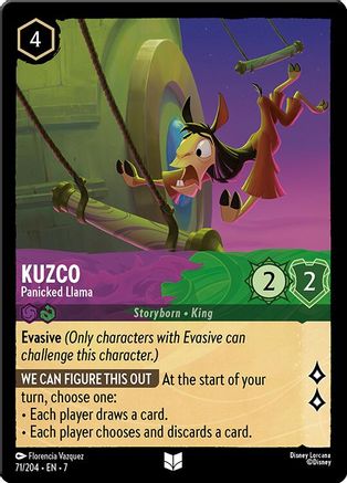 Kuzco - Panicked Llama (7-071) (Cold Foil)