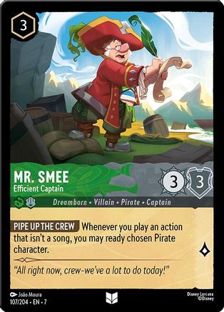 Mr. Smee - Efficient Captain (7-107) (Cold Foil)