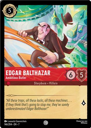 Edgar Balthazar - Ambitious Butler (7-146) (Cold Foil)