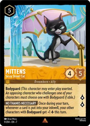Mittens - Sassy Street Cat (7-009) (Cold Foil)
