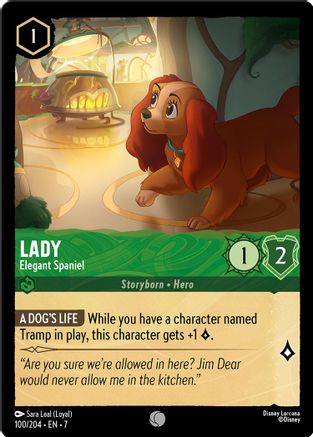 Lady - Elegant Spaniel (7-100) (Cold Foil)