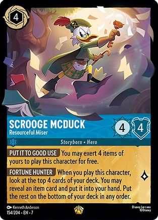 Scrooge McDuck - Resourceful Miser (7-154) (Cold Foil)