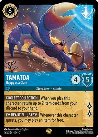 Tamatoa - Happy as a Clam (7-162) (Cold Foil)