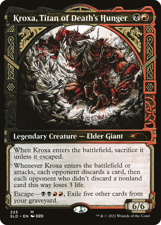 Kroxa, Titan of Death's Hunger (SLD-225) (Showcase) (Foil)