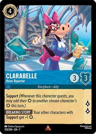 Clarabelle - News Reporter (7-153) (Cold Foil)